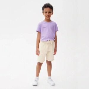 Pangaia Kids' 365 Midweight Long Shorts in Sand-Still Full Price